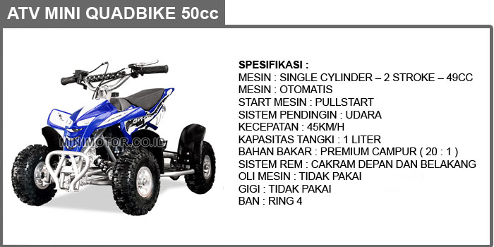 atv mini quadbike 49cc